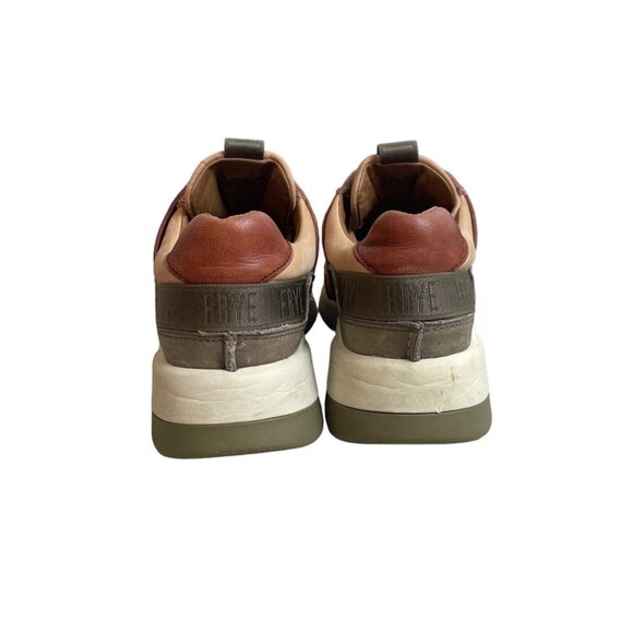 Frye Women's Pink Brown Leather Sport Stud Shoes Sz 8M - Picture 5 of 10